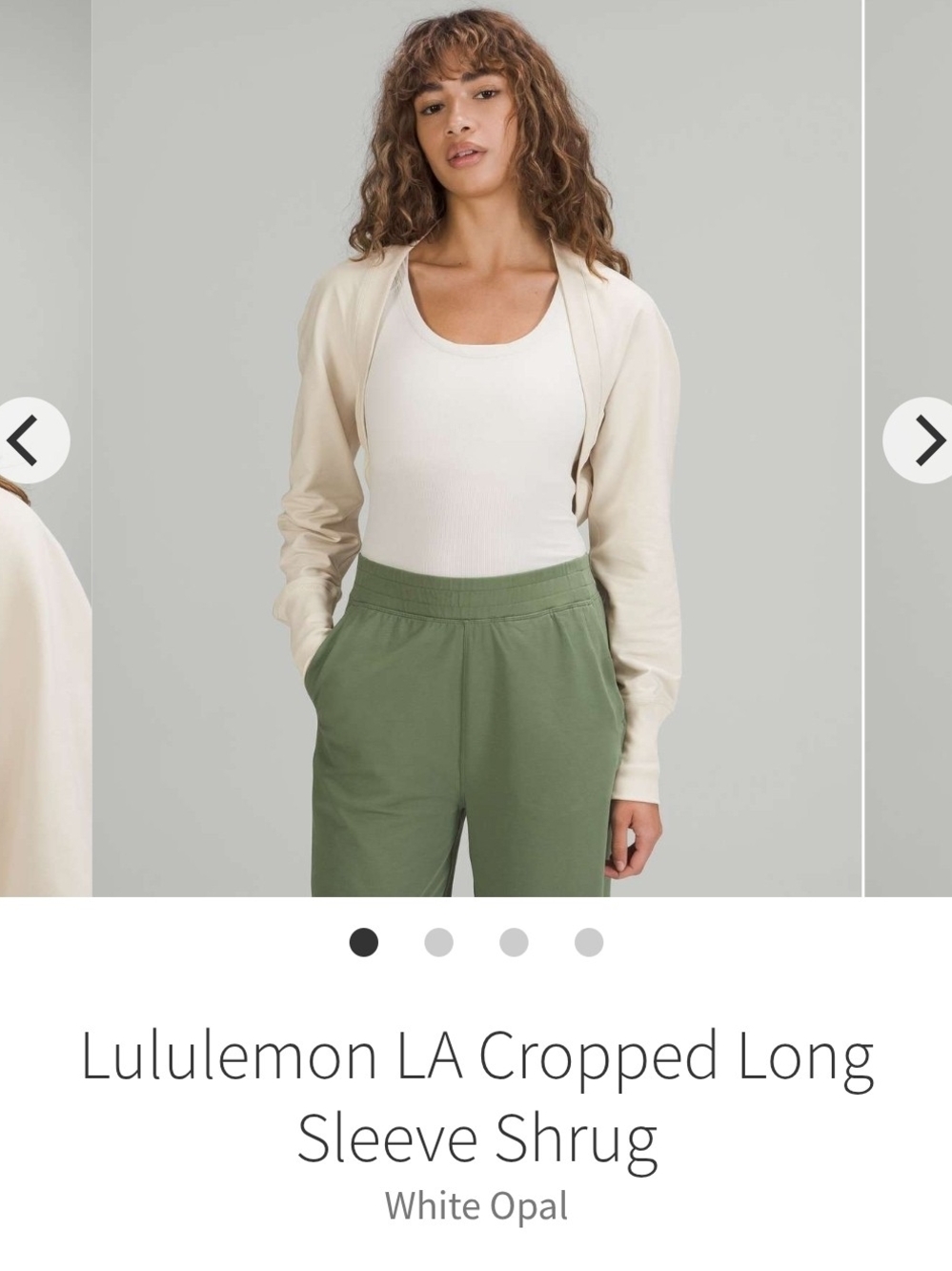 lululemon athletica Cropped Shrug Bolero Size 12
